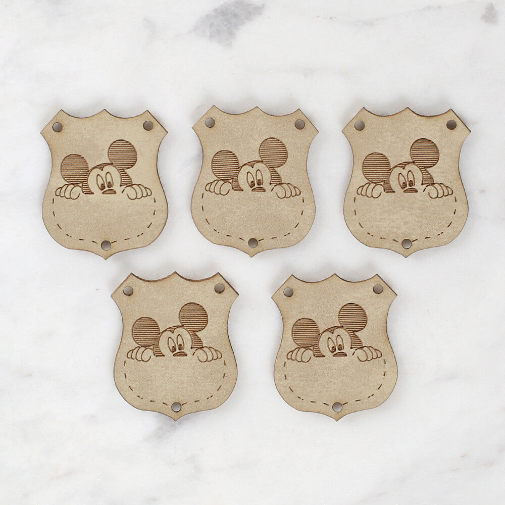 Loren Crafts Figürlü Deri Arma 5 Adet - 1578